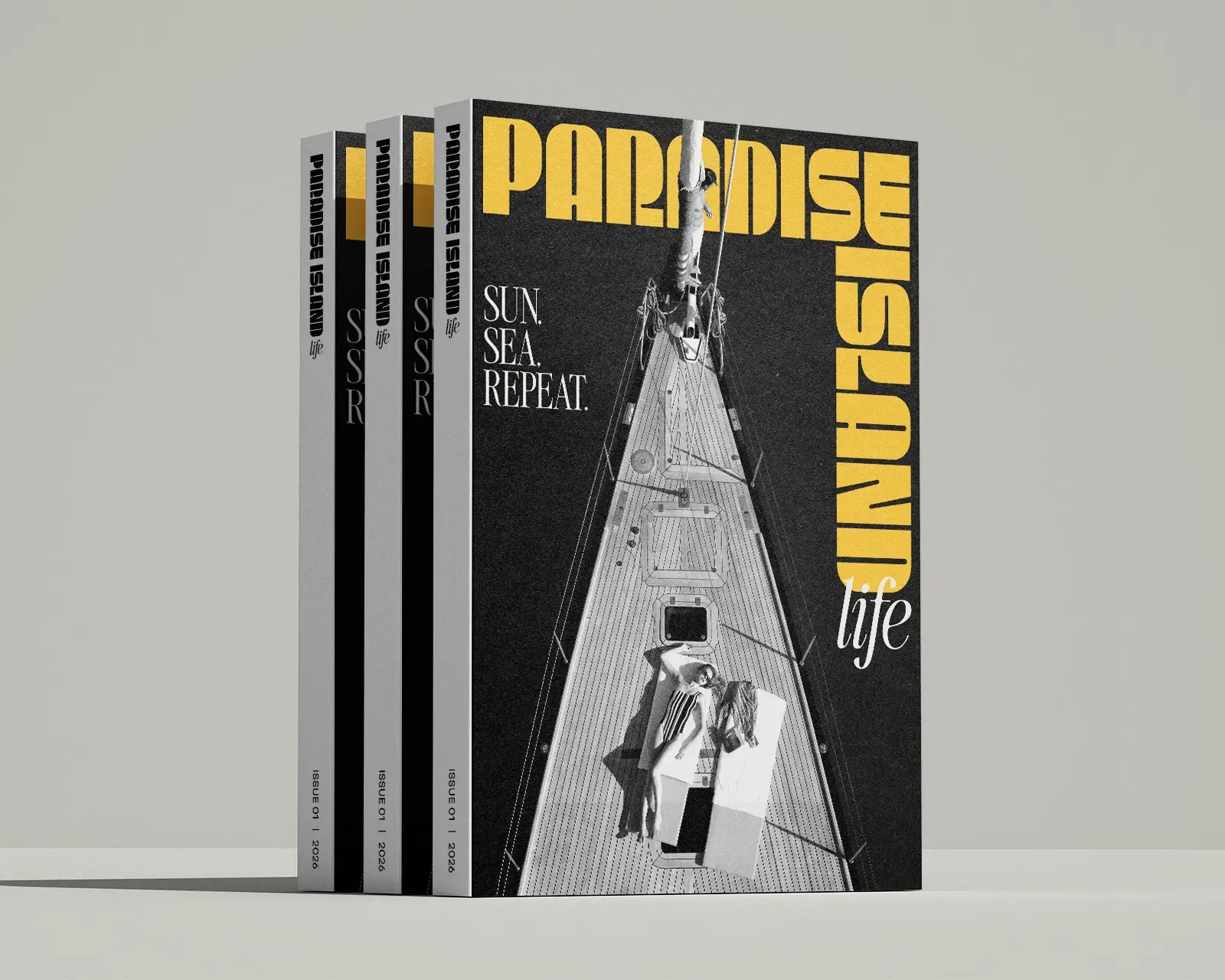 3 standing issues of Paradise Island Issue 1