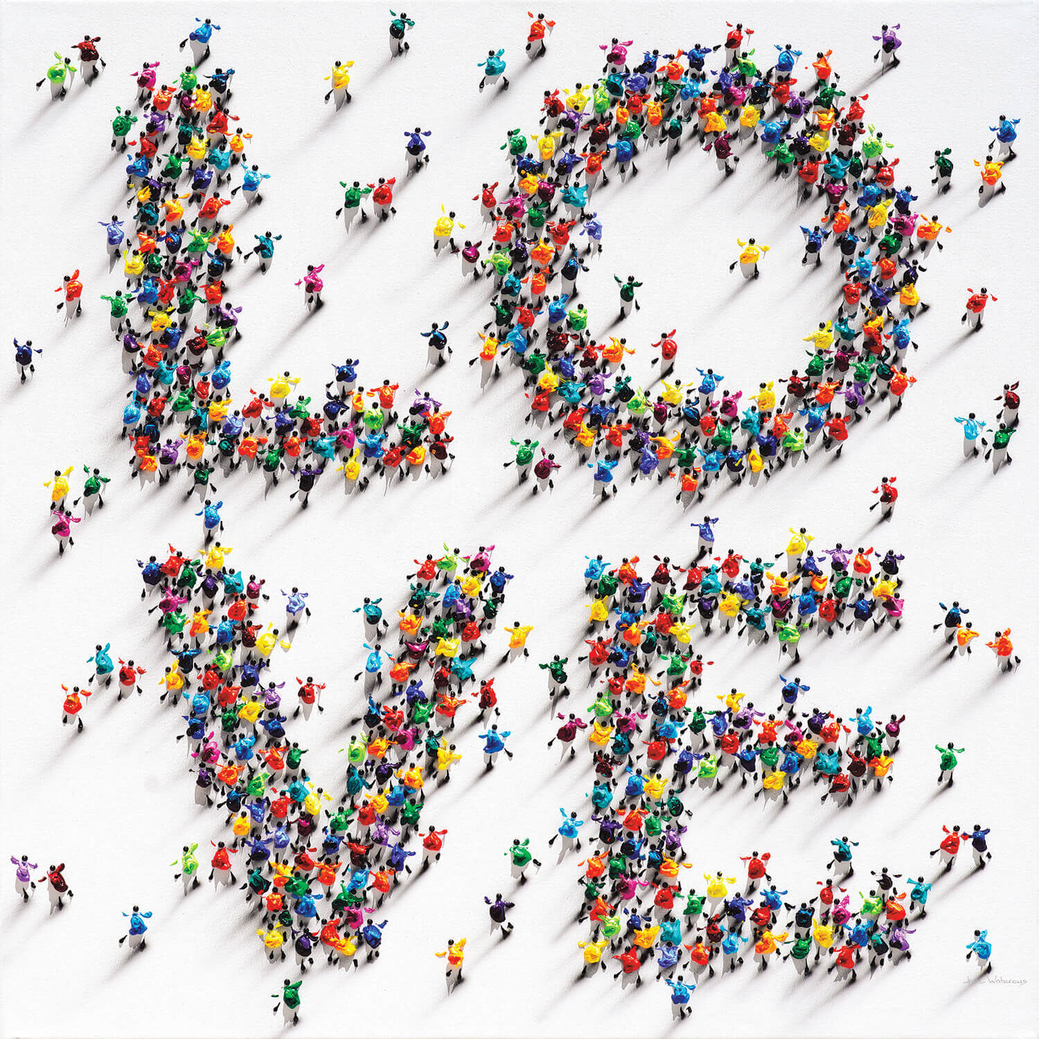 Works from Waterous’ Gatherings series; photos courtesy of Jane Waterous.