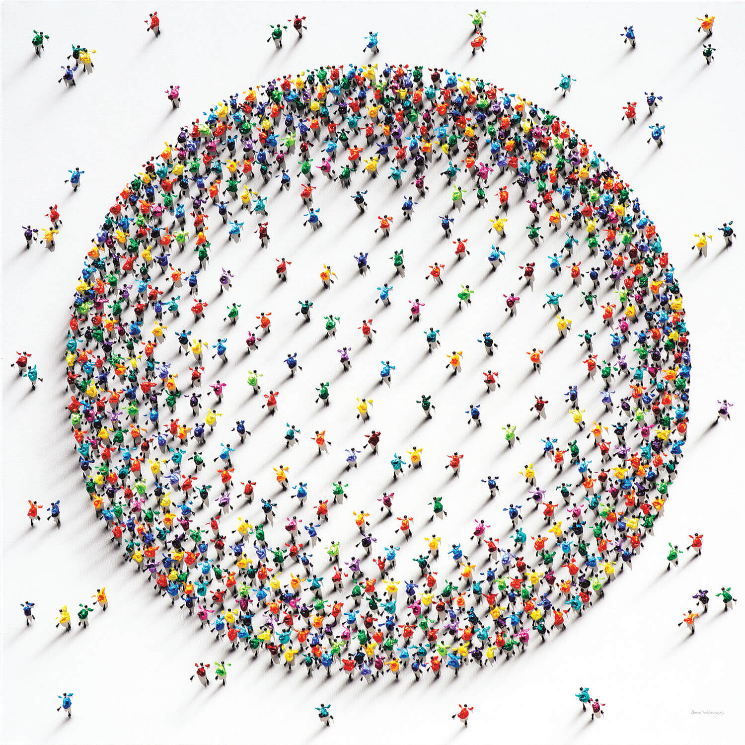 Works from Waterous’ Gatherings series; photos courtesy of Jane Waterous.