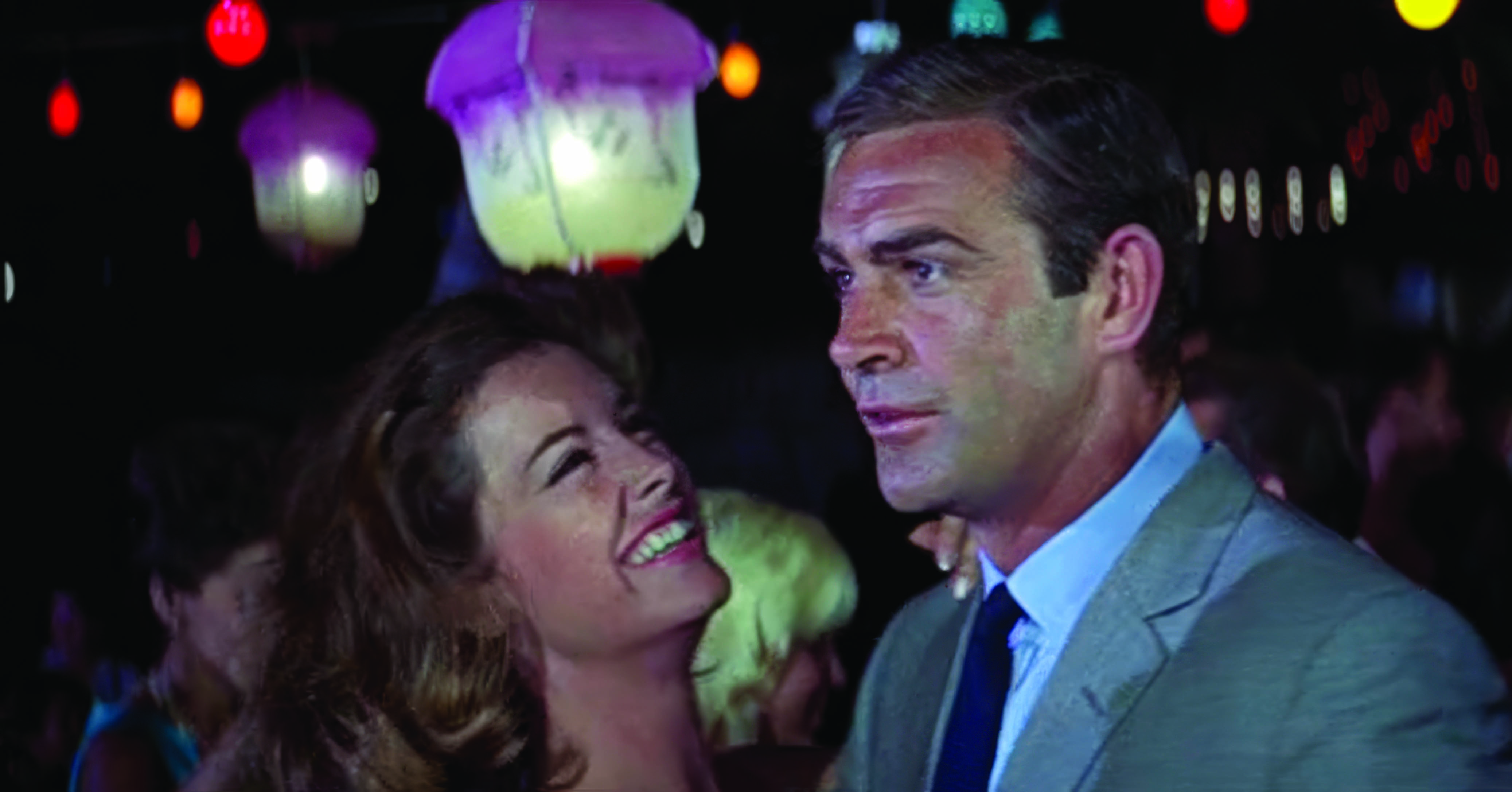 Sean Connery and Diane Hartford in Thunderball, filmed on Paradise Island’s north coast; photo copyright Eon Productions 1965, courtesy of Simon Firth.