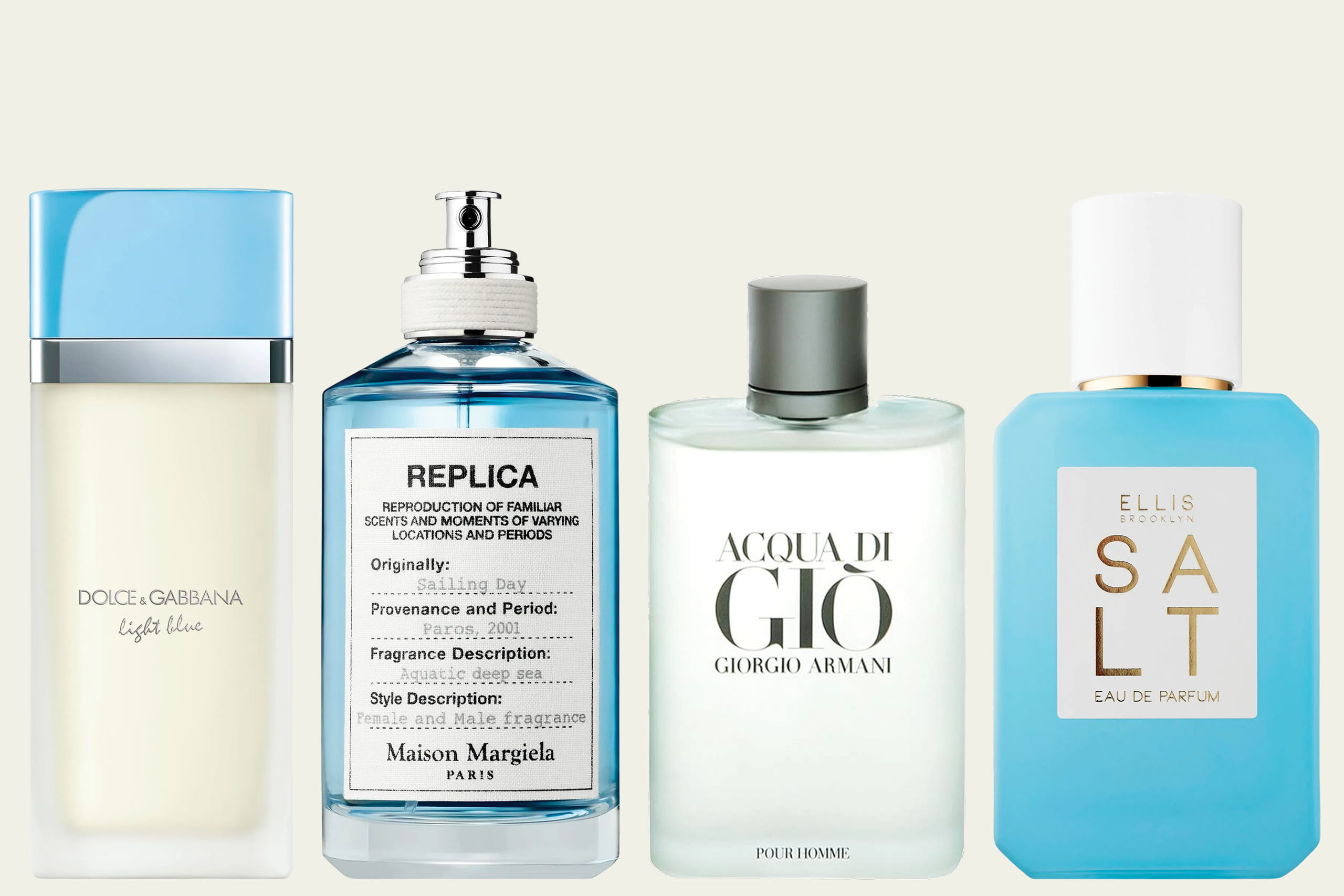 Aquatic fragrances. All photos courtesy of the brands.