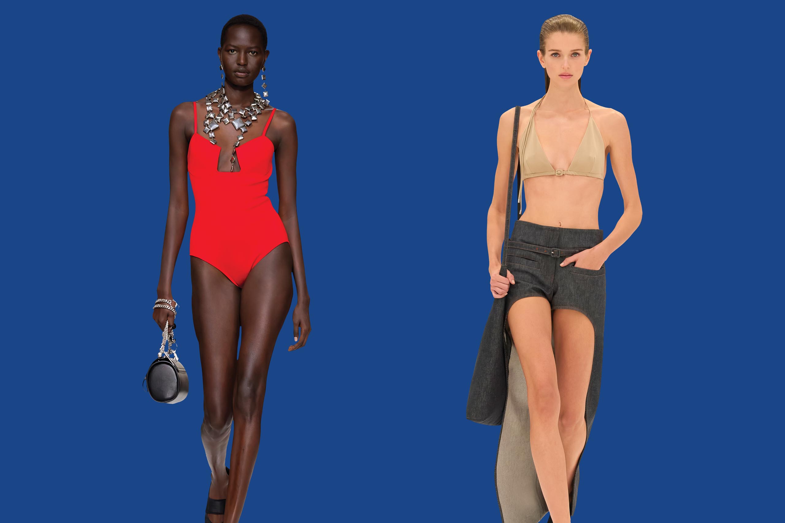 Looks from Givenchy and Courreges. Photos courtesy of the brands.