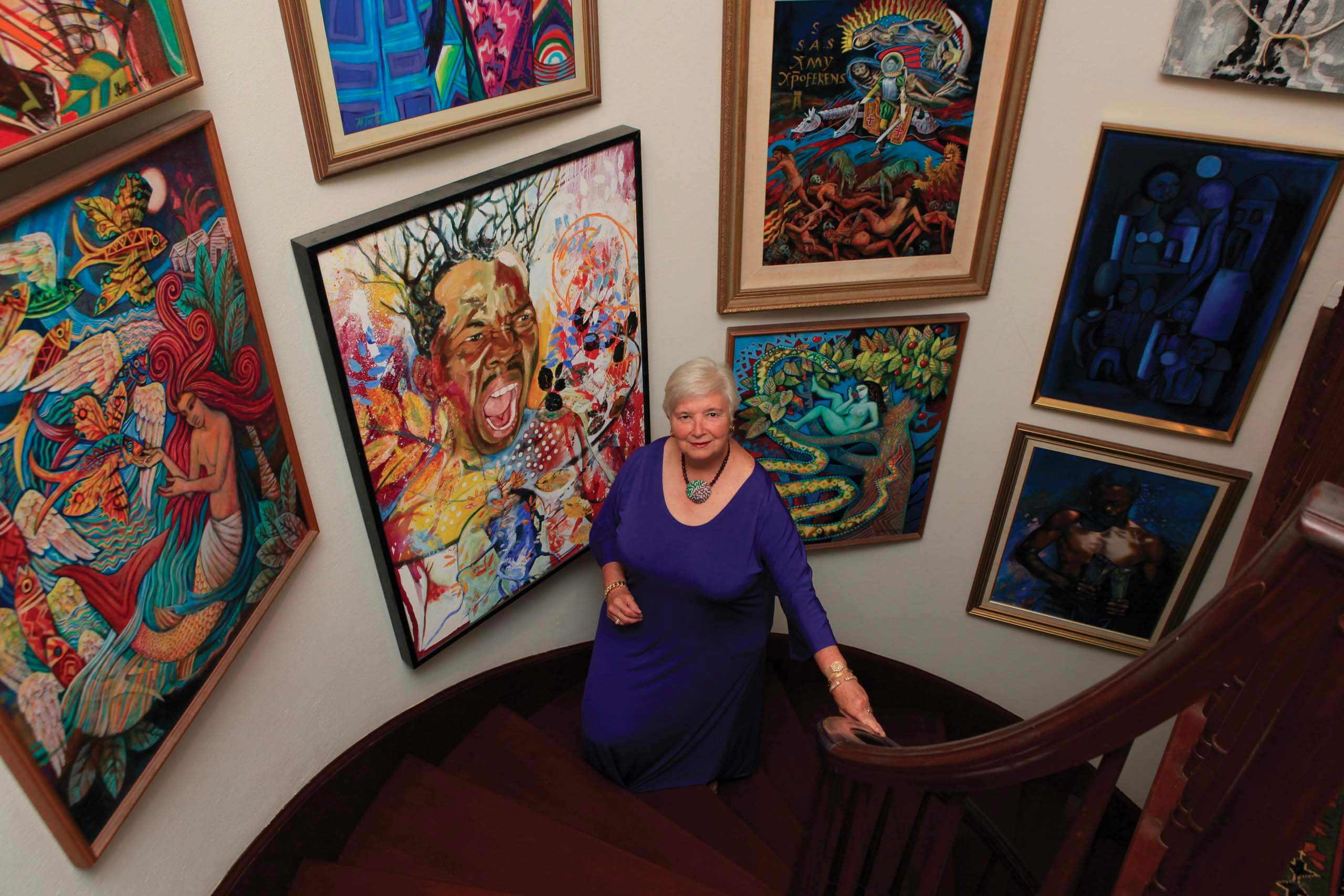 Dawn Davies with part of her collection; photo courtesy of Dawn Davies.