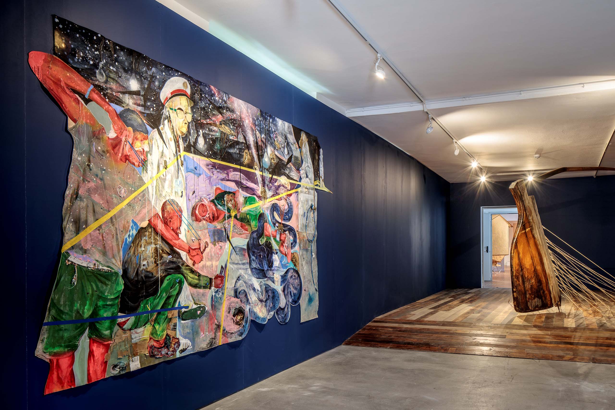 The Bahamas Pavilion, In Another Man’s Yard: John Beadle, Lavar Munroe, and the Spirit of (Posthumous) Collaboration. Works pictured by Lavar Munroe and John Beadle; photo by Francesco Allegretto.