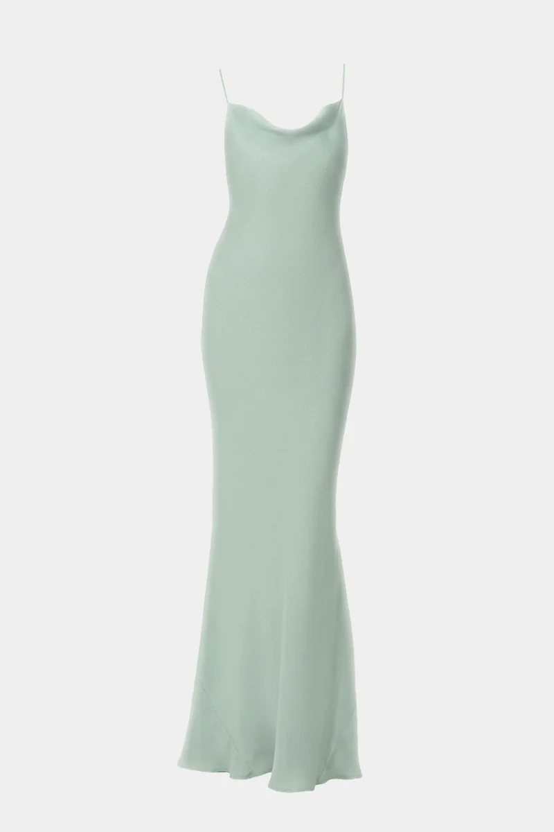 niLuu vegan silk Scarlet slip dress