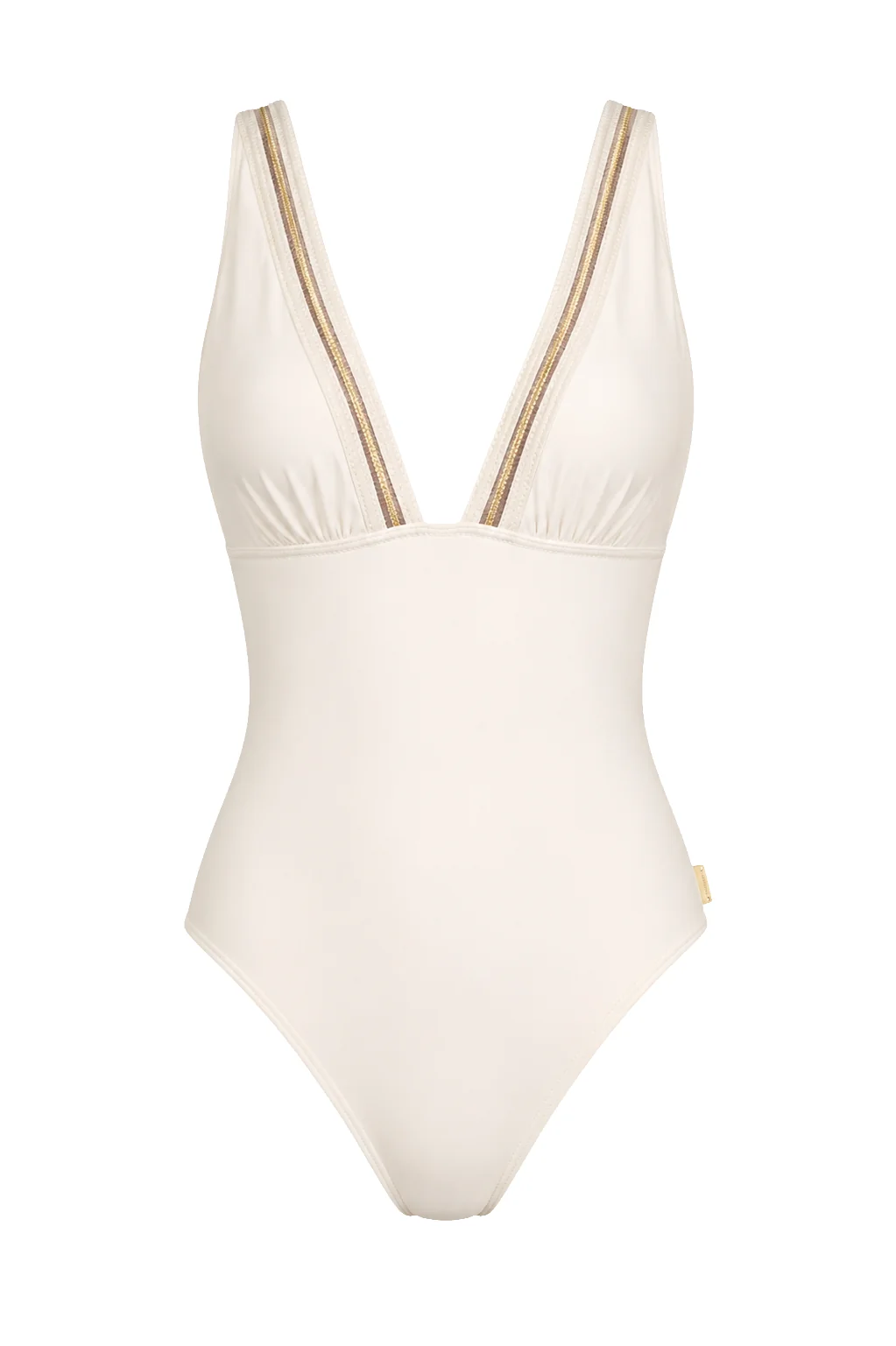 A Shan plunge one-piece swimsuit