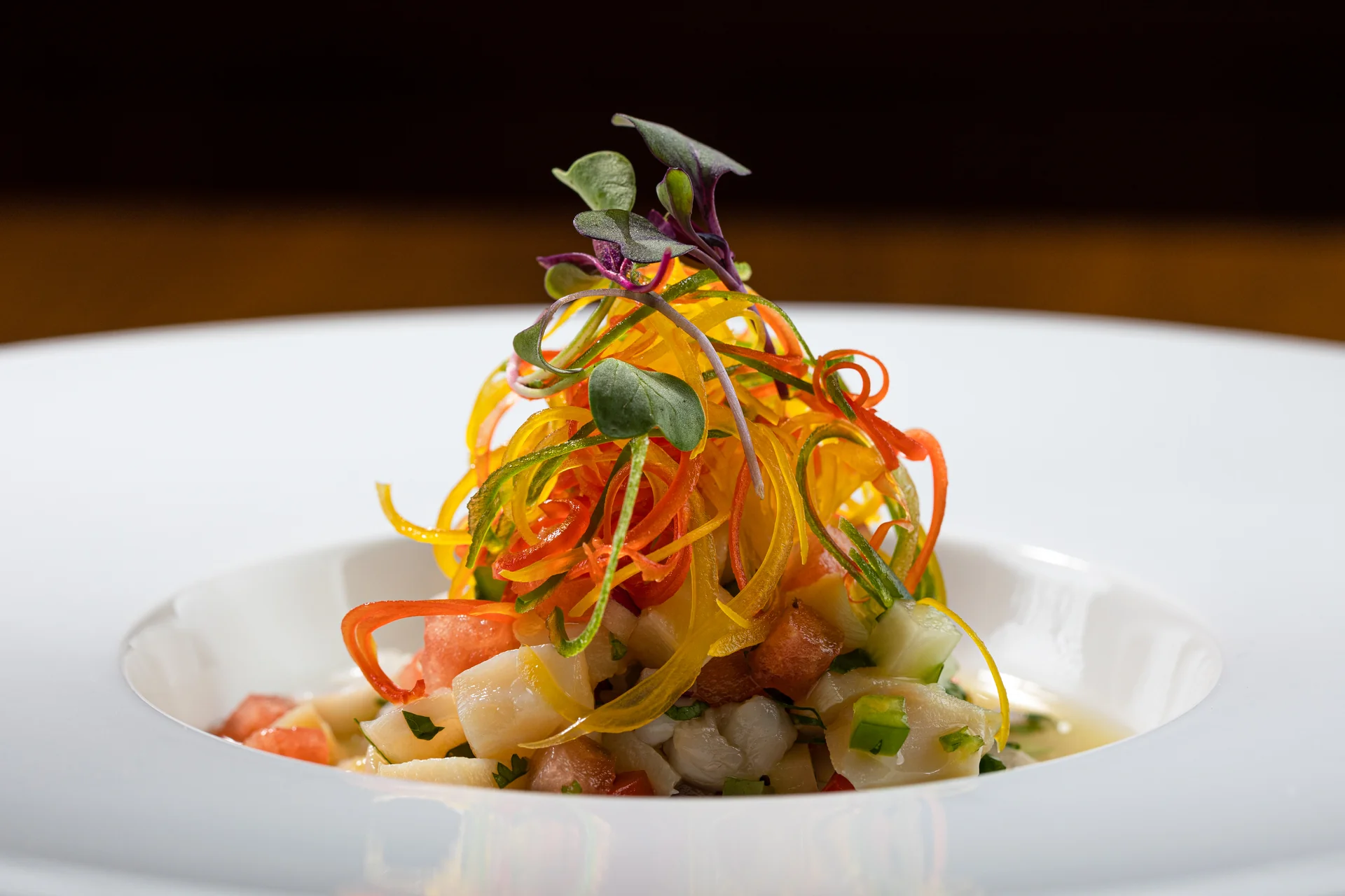 A tropical conch salad